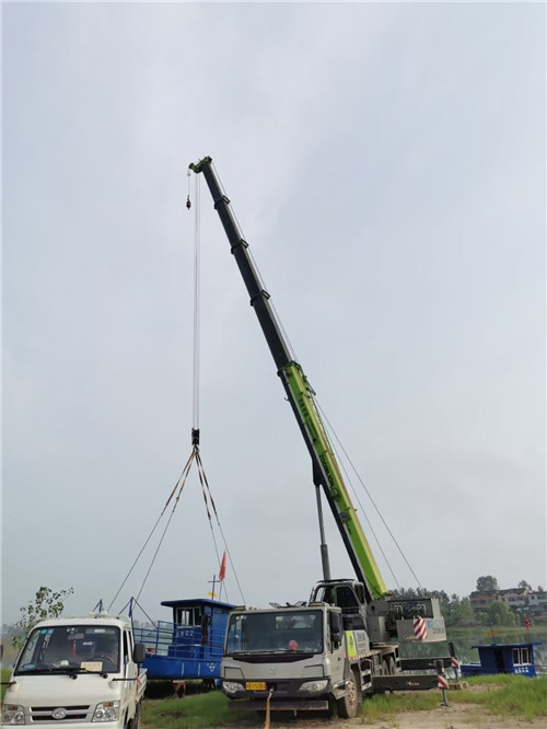 巫溪县桥梁建设吊装案例